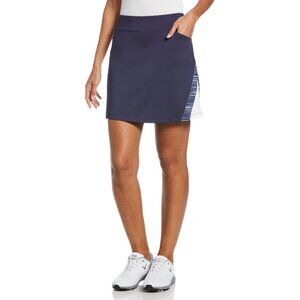CALLAWAY Spacedye Color Block Golf Skort Navy Blue Medium NEW